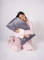 Charcoal Grey Mulberry Silk Pillowcase