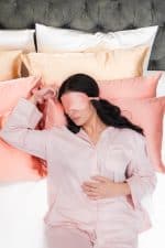 Rose Gold Silk Eye Mask