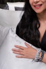 Luna Silver Mulberry Silk Pillowcase - Image 7
