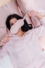 Mocha Gold Silk Eye Mask - Image 3