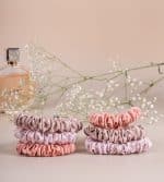 Pixie Pink Silk Scrunchies - Pack of 3 - Image 10
