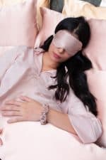 Mocha Gold Silk Eye Mask