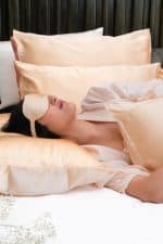 Champagne Gold Silk Eye Mask