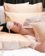 Champagne Gold Mulberry Silk Pillowcase - Image 4